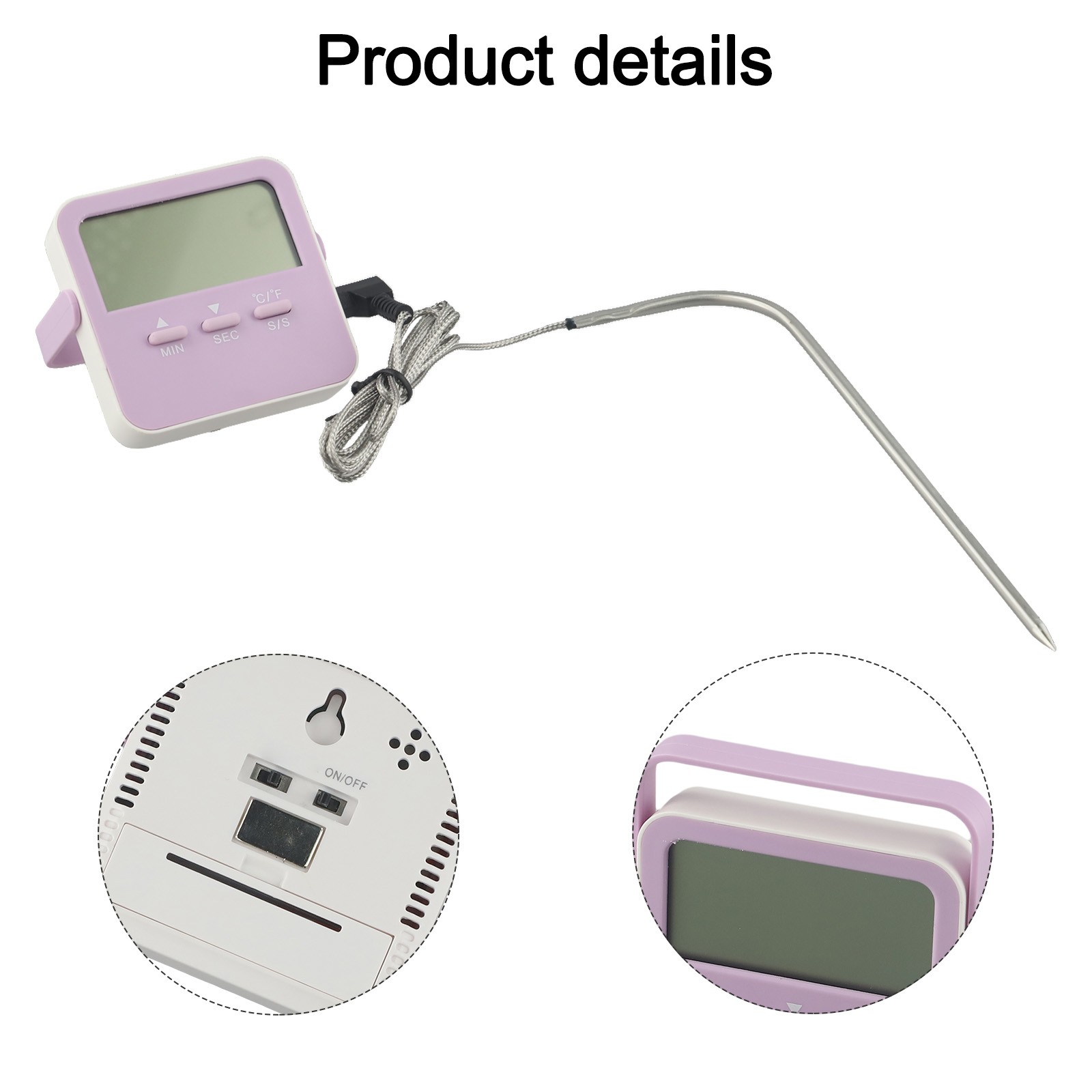 Data Home Thermometer Digital Display Home Thermometer Portable Design mode