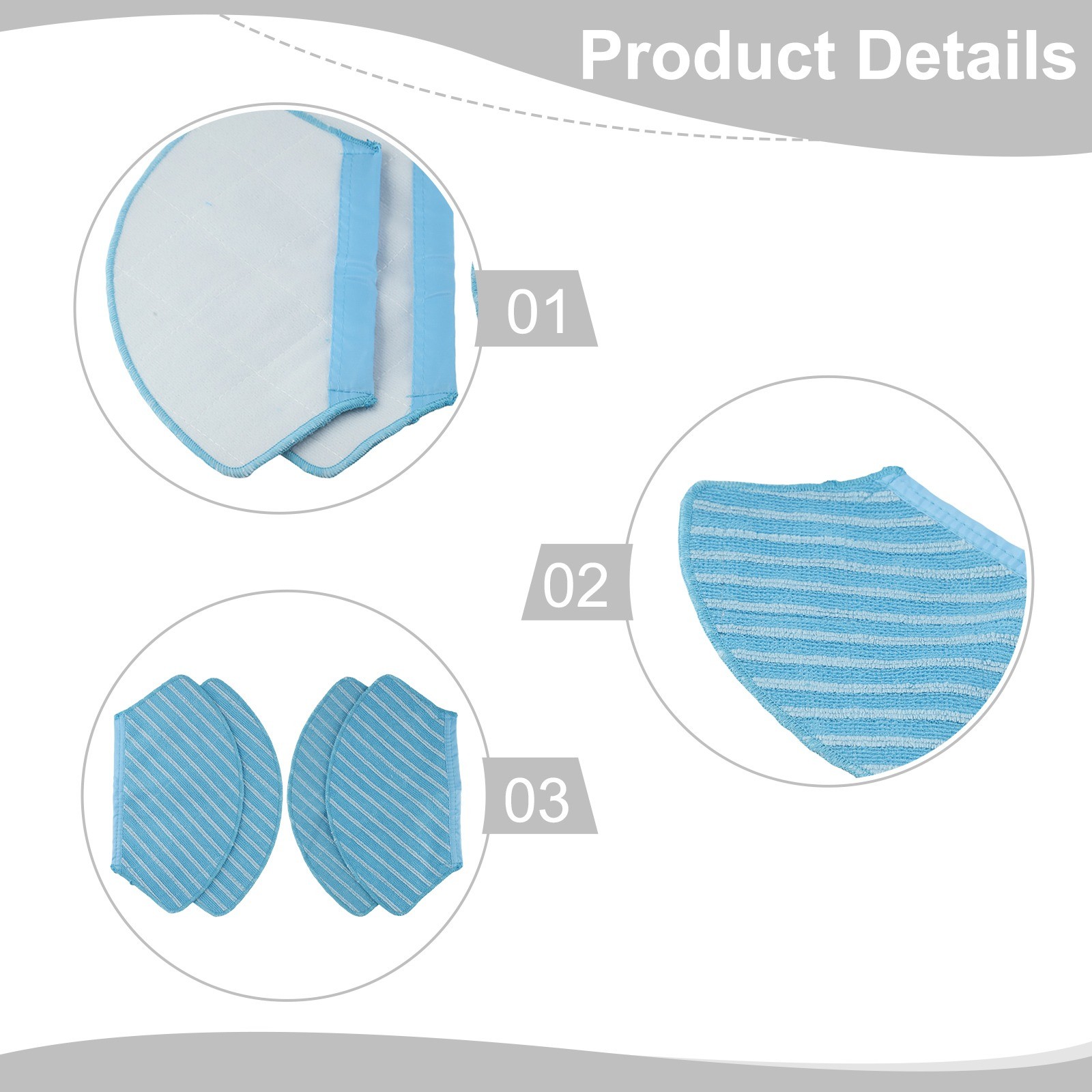 Vente en gros Pour Eureka NER700 Accessoires Qualité Vadrouille Vêtements Kit de Nettoyage E