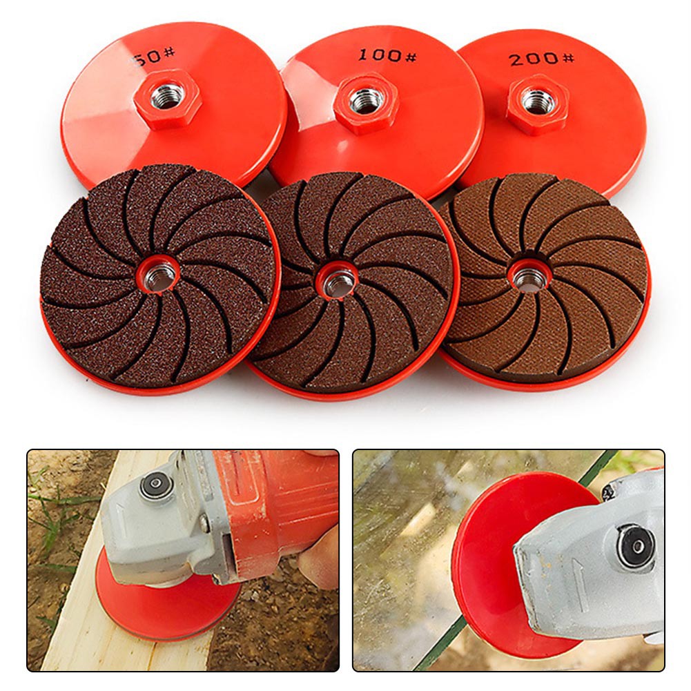 Integrated Design 3PCS Grinding Discs for Professional Angle Grinder Use