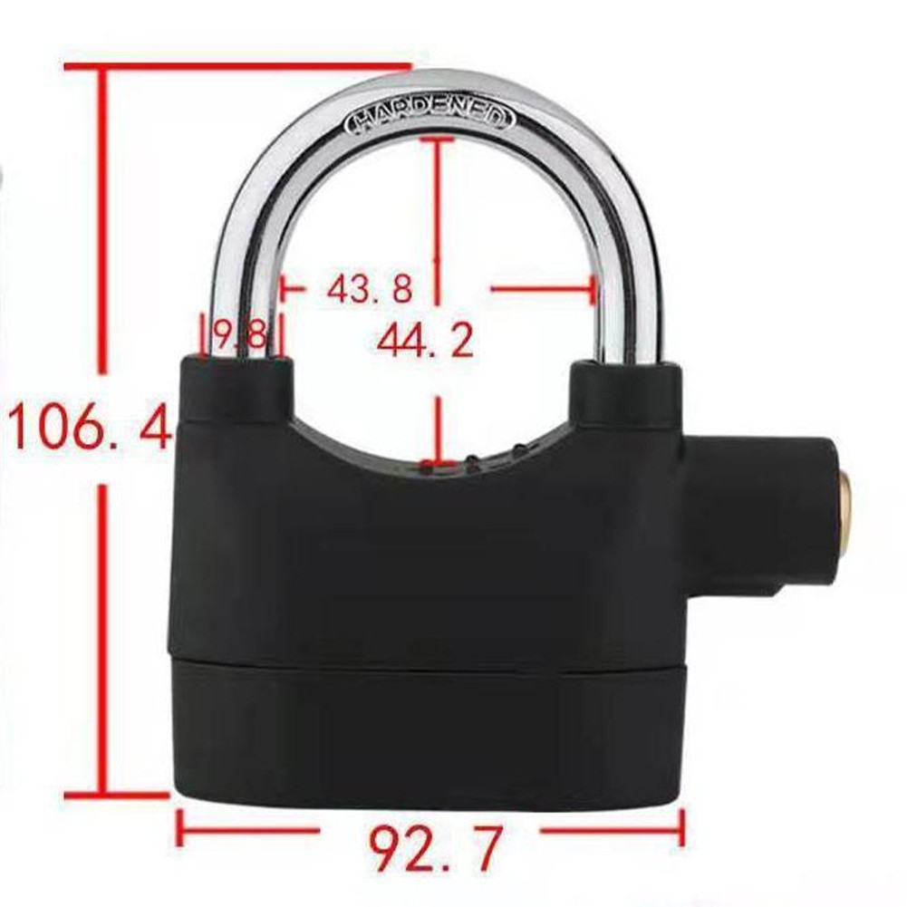 Outdoor Aluminum Alloy Lock featuring a loud siren and heavy duty build - Picture 22 of 36