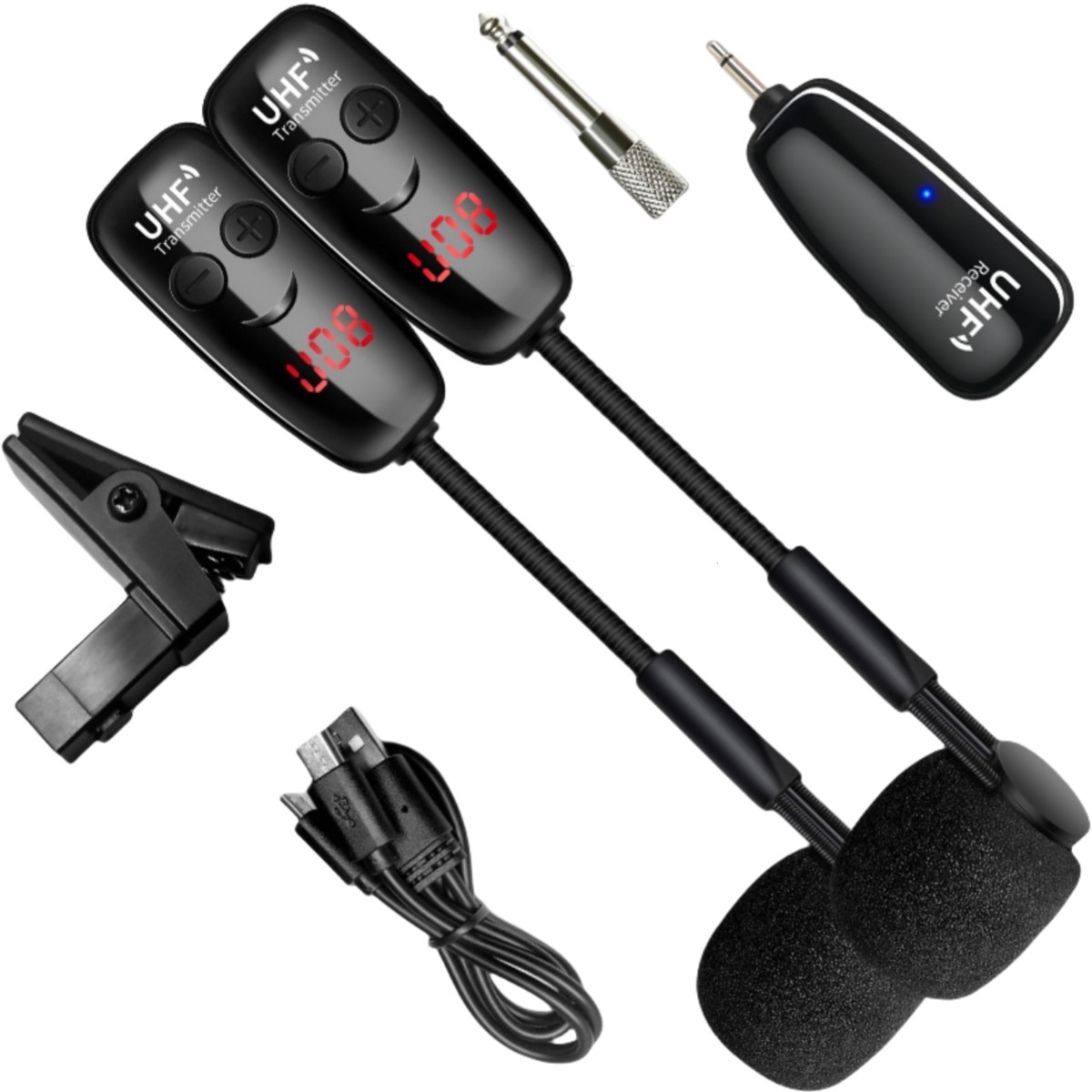 Funkmikrofon UHF 35 Mm Adapter Von 3 Empfänger Für Blasmusik Pro-Audio - Bild 25 von 25