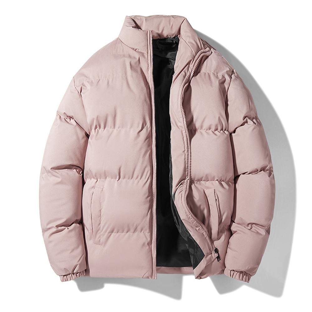 Fashionable Stand Collar Jacket in Cotton Thickened and Warm for Everyday Wear - Picture 13 of 13