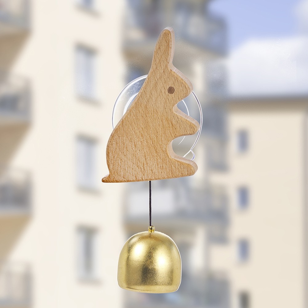 Creative Wooden Hanging Doorbell with Whimsical Animal Design and Lovely Sounds