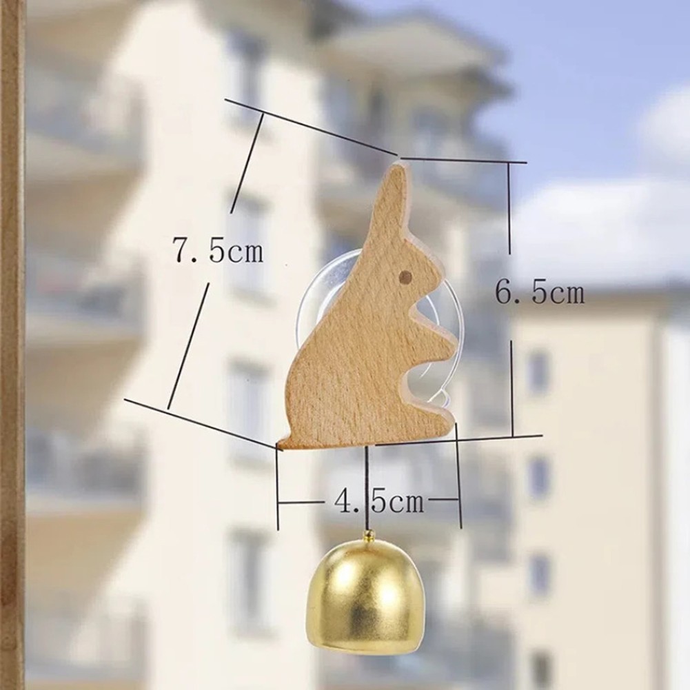 Creative Wooden Hanging Doorbell with Whimsical Animal Design and Lovely Sounds