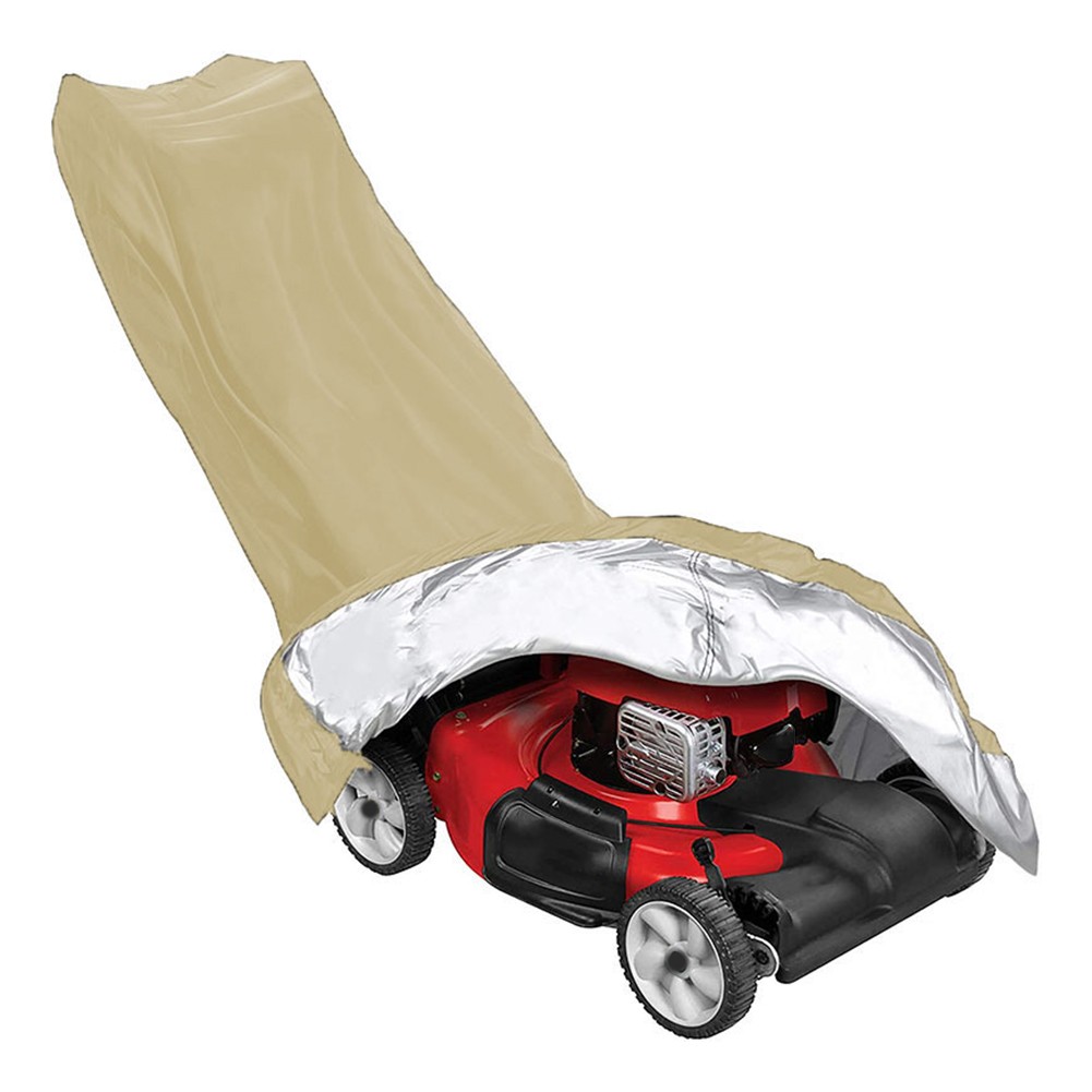 Lawn Mower Storage Cover Elastic Fit for Outdoor Use 25 x 76 x 44 Inch