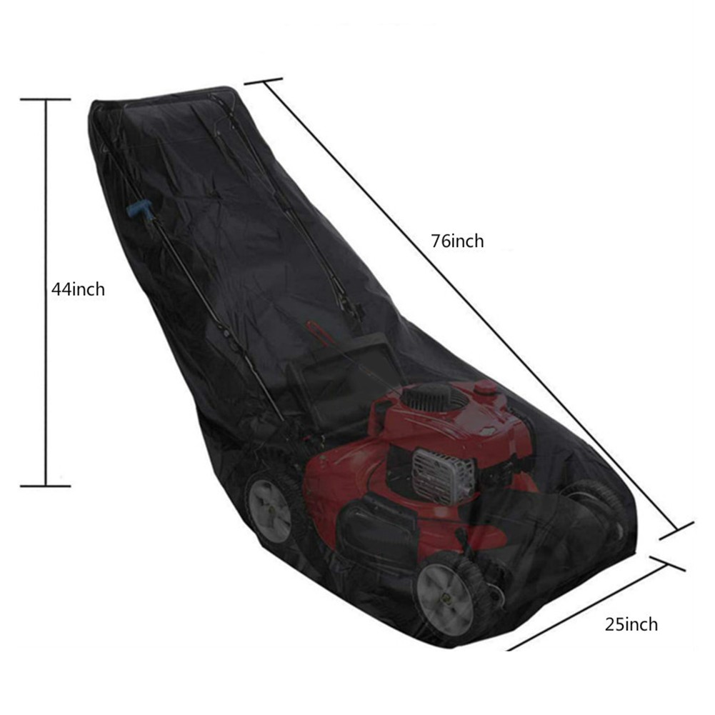 Rasenmäher Aufbewahrung Abdeckung Wasserdicht Material 25x76x44 Zoll Schwarz Be - Bild 17 von 18