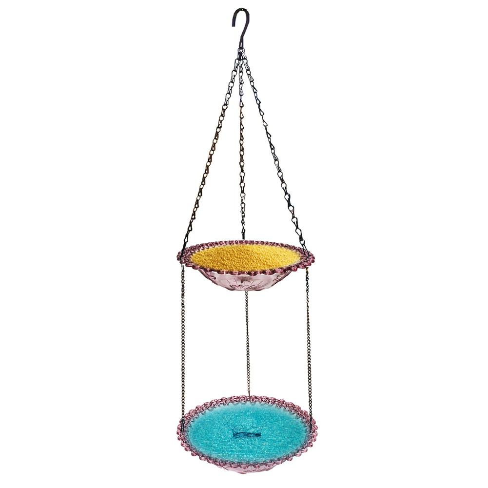 Bain et mangeoire ?? oiseaux double couche parfait pour attirer les oiseaux en p - Photo 21/22