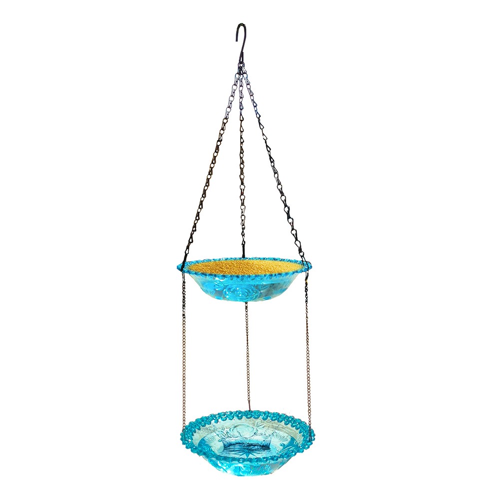 Bain et mangeoire ?? oiseaux double couche parfait pour attirer les oiseaux en p - Photo 13/22