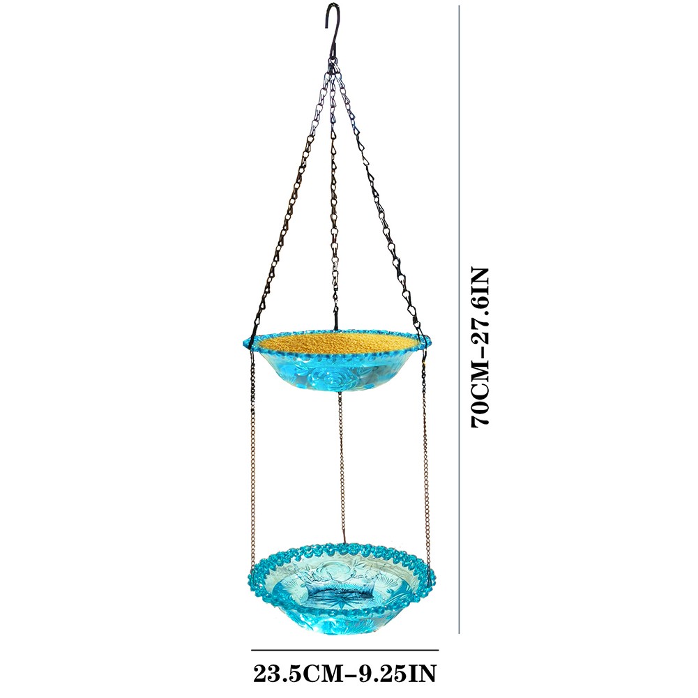 Bain et mangeoire ?? oiseaux double couche parfait pour attirer les oiseaux en p - Photo 16/22
