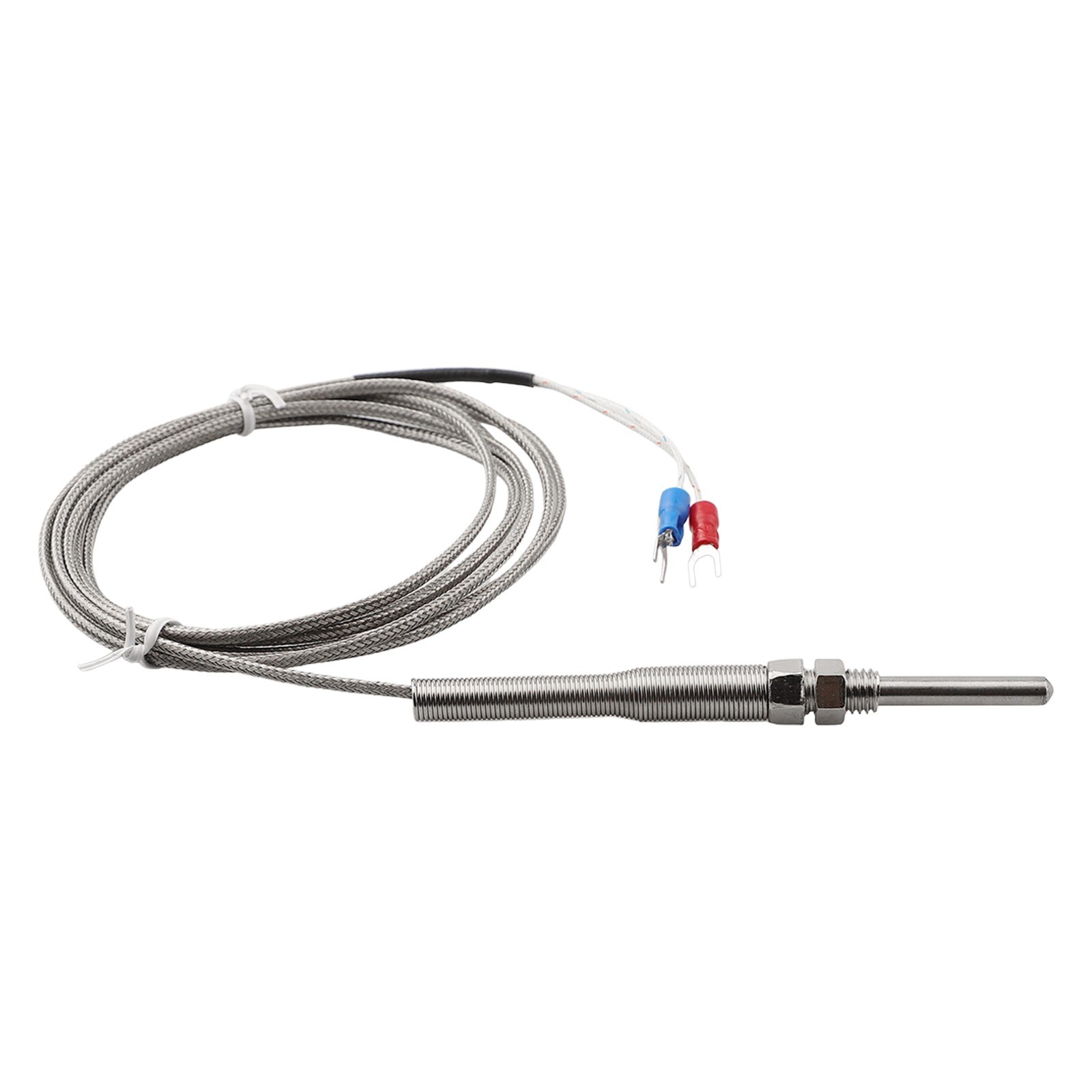Grounded Thermocouple K Type Temperature Sensor Shielded Cable Stainless Steel - Picture 6 of 28
