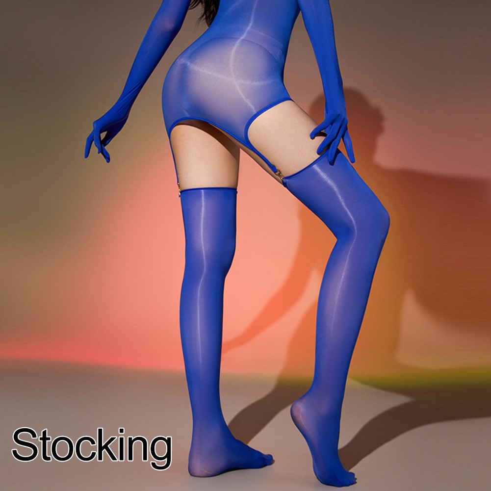 Trendy Shiny Lingerie Leotard with Garter Stockings A Addition to Your Closet - Picture 50 of 56