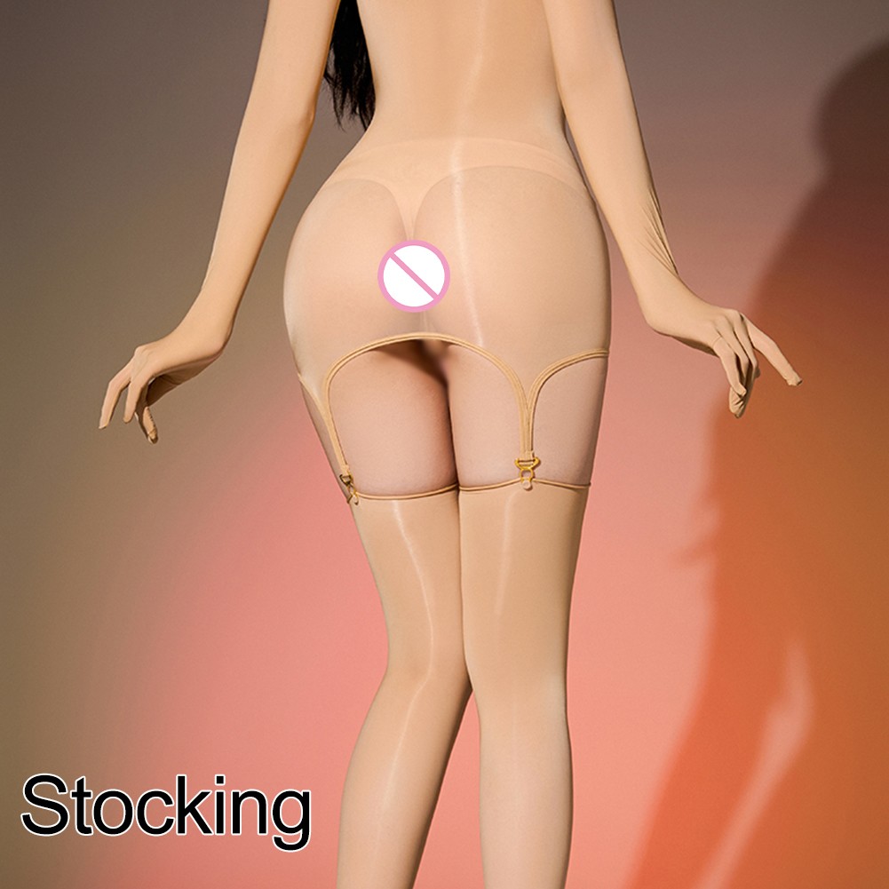 Trendy Shiny Lingerie Leotard with Garter Stockings A Addition to Your Closet - Picture 49 of 56