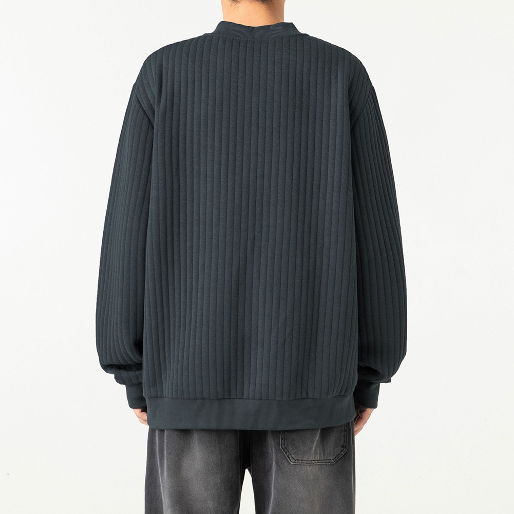 Men's Winter Pullover with Half Turtleneck and Button Neck Great for Layering - Bild 13 von 34