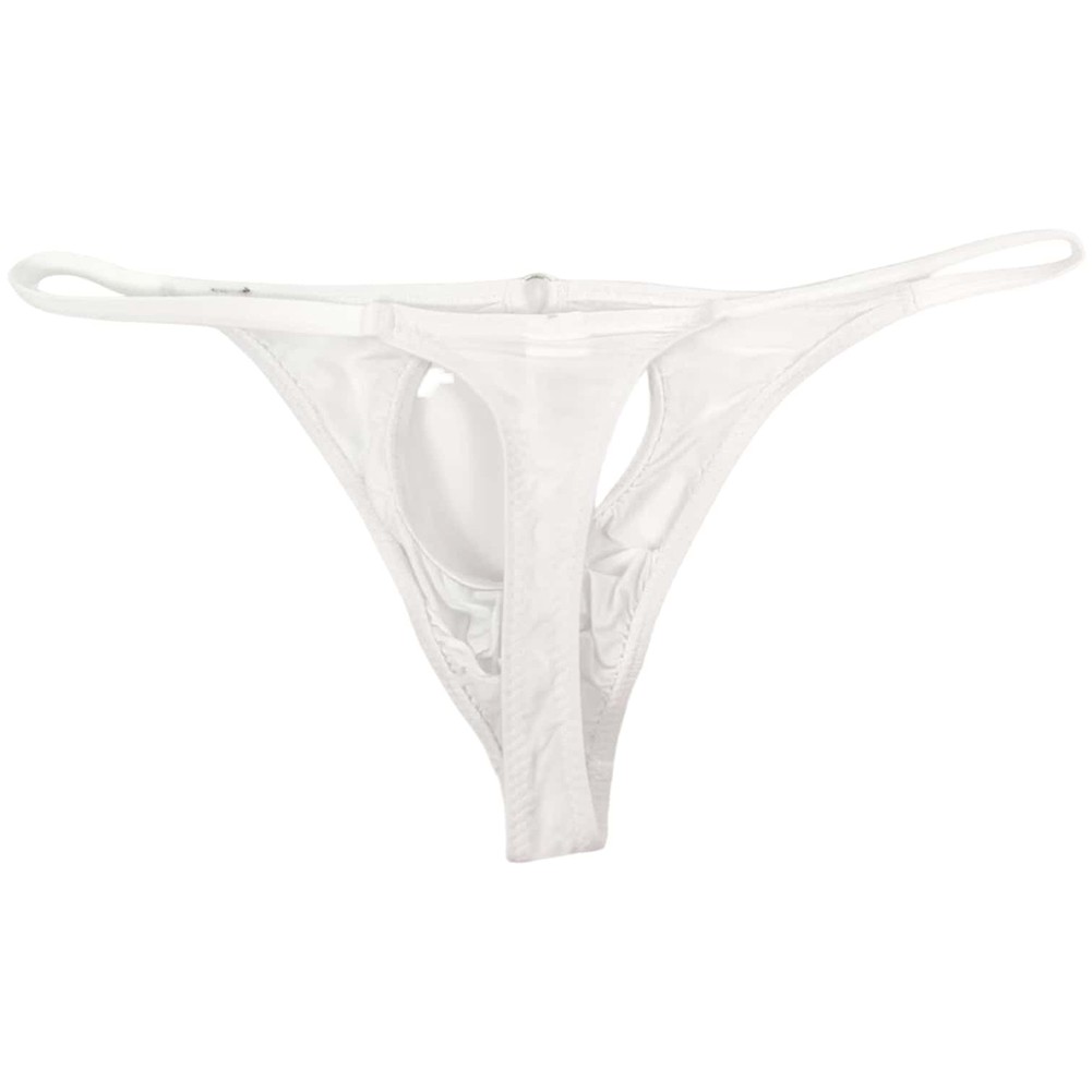 Ice Silk Atmungsaktiv Beutel Slip für Männer Stylisch Sexy G String Dessous - Bild 15 von 32