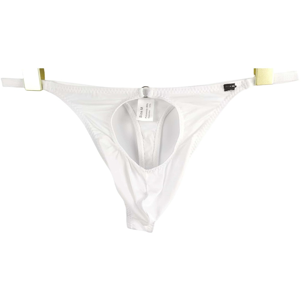Ice Silk Atmungsaktiv Beutel Slip für Männer Stylisch Sexy G String Dessous - Bild 13 von 32