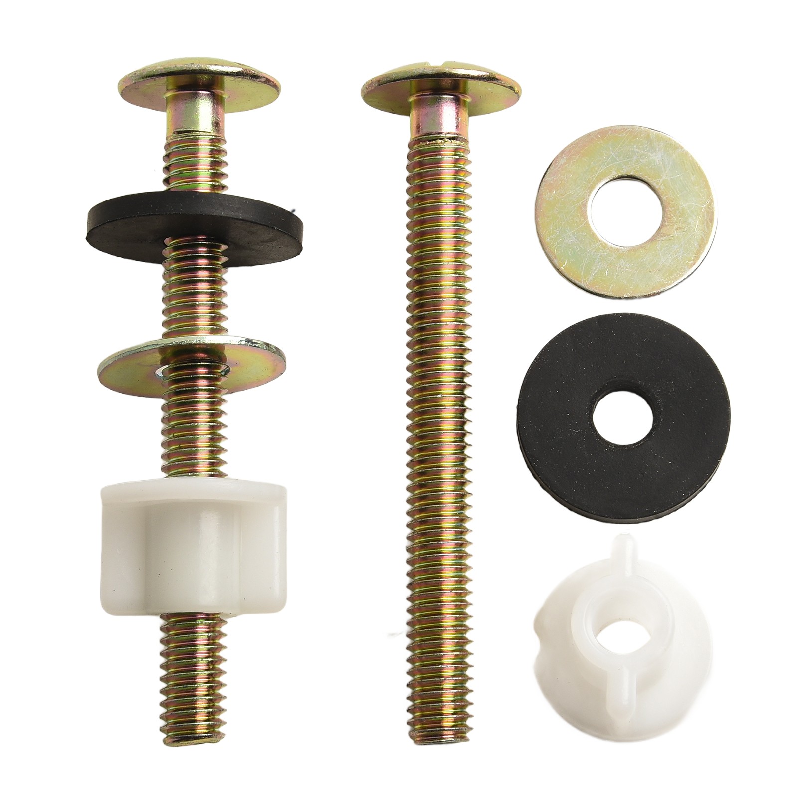 Toilet Seat Hinge Bolts and Nuts Set for Residential and Commercial Use