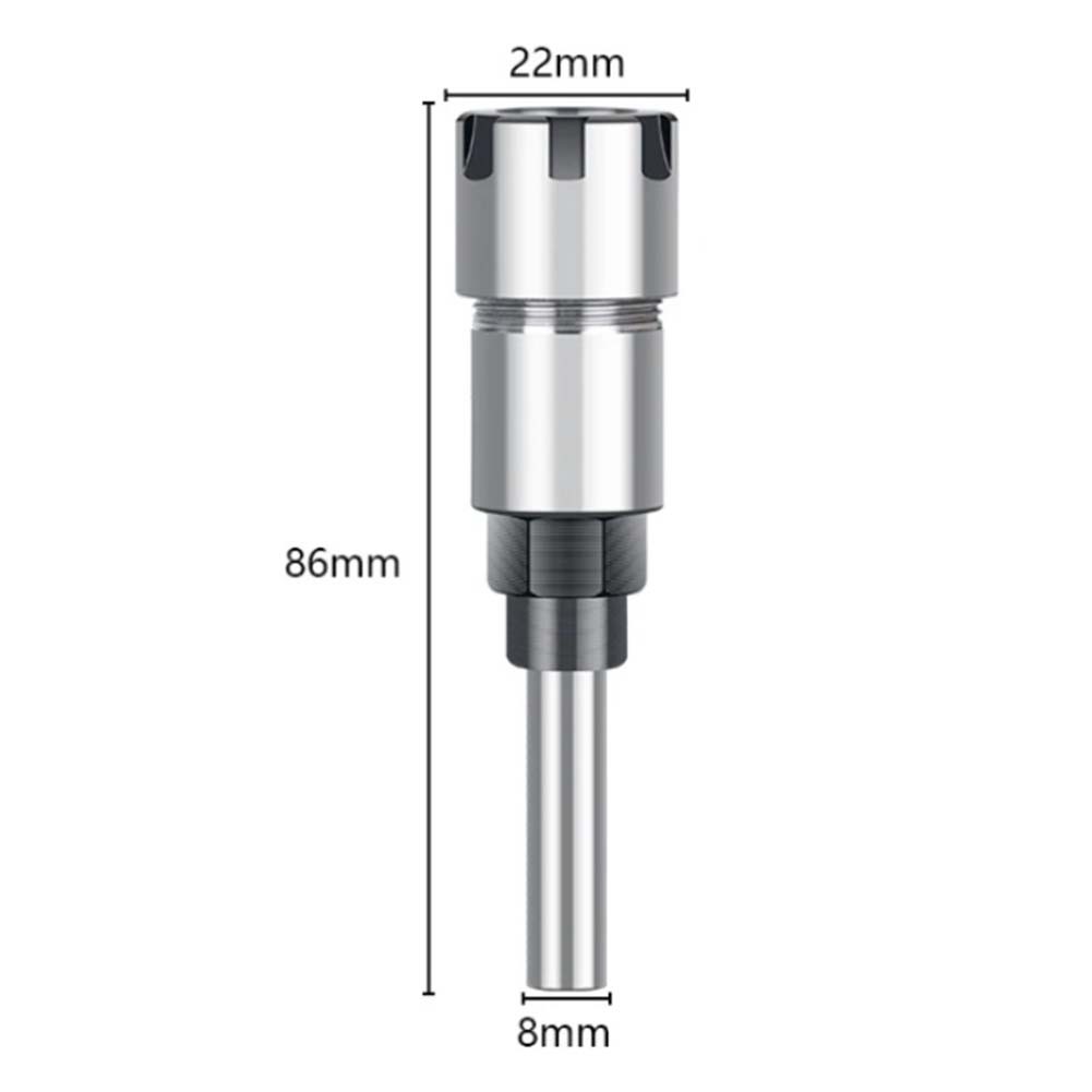 Router Bit Extensions Compatible with Engraving Machines Featuring 8mm Shanks