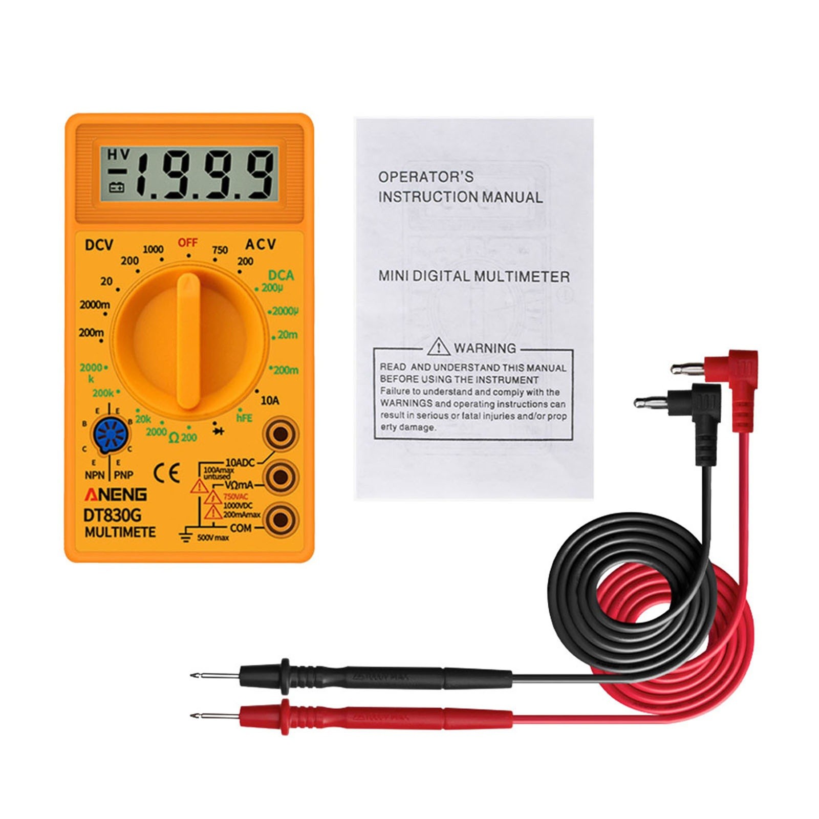 Ammeter Ohmmeter Multimeter Low Voltage Indication Resistance Measurement - Picture 23 of 36