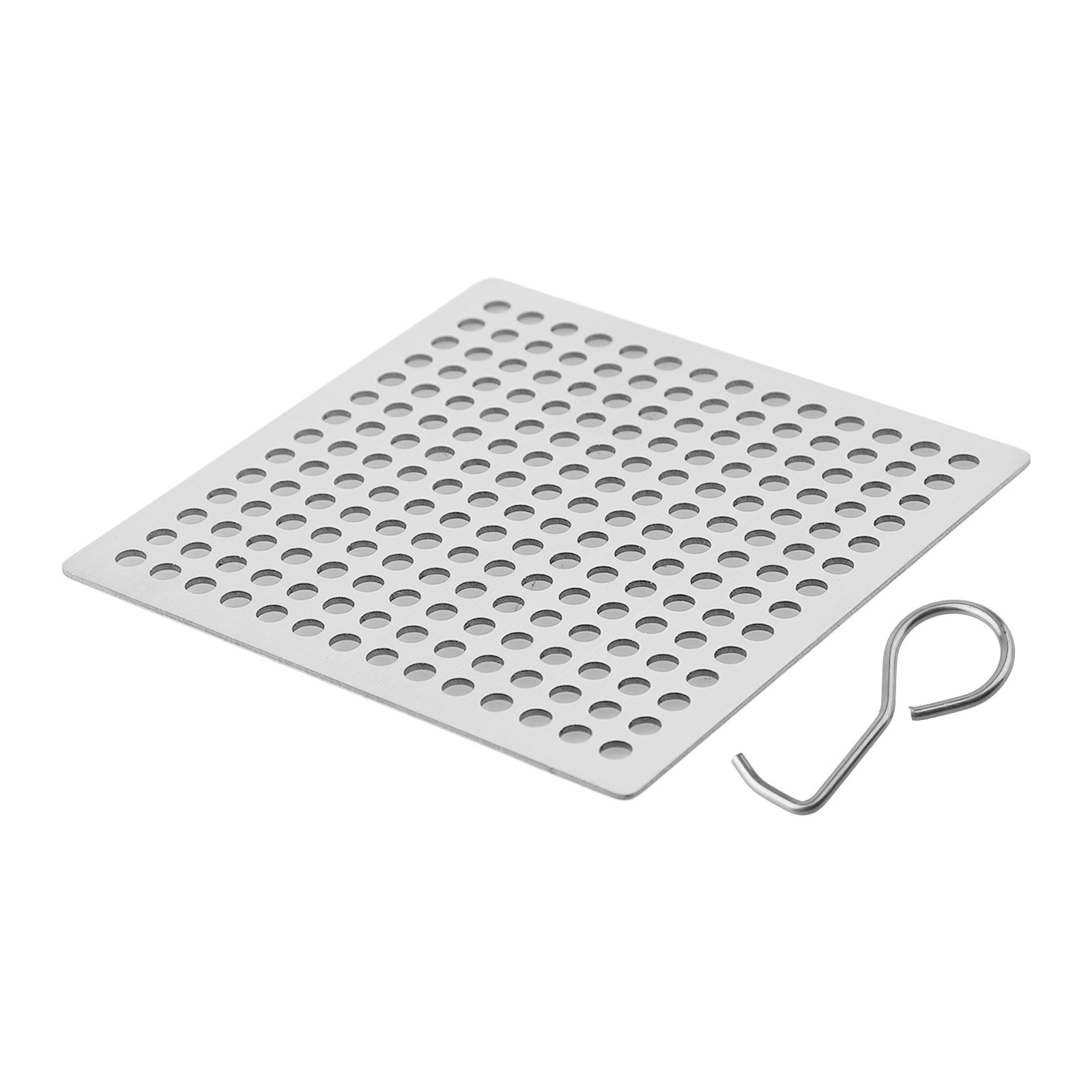 Colino per lavabo doccia bagno quadrato in acciaio inox scarico filtro capelli copri - Foto 45 di 78