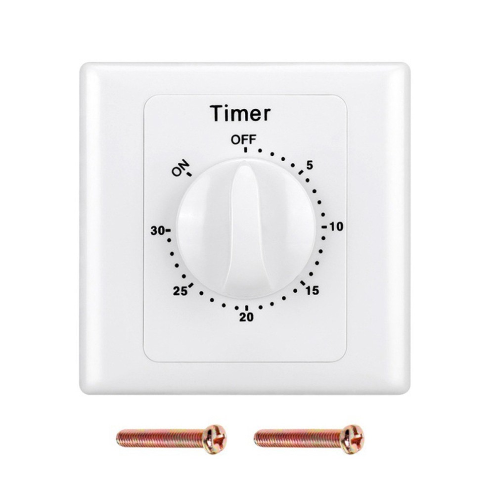 Mains Powered Digital Countdown Timer Control Switch with 15A Max Current