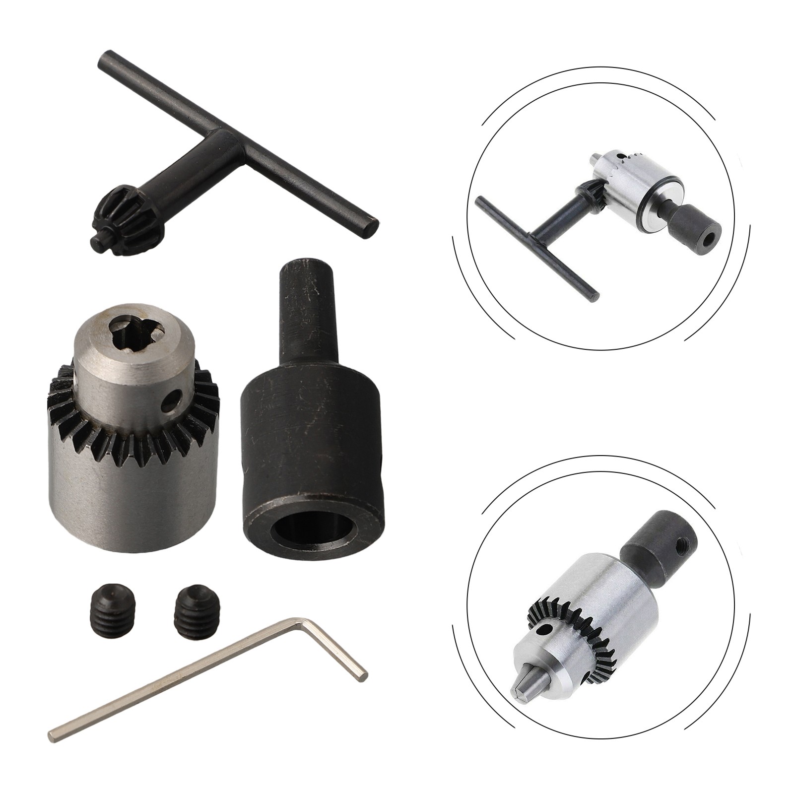 Kegelaufnahme Drehfutter Mini Bohrmaschine mit Mini Bohrfutter Schlüssel - Bild 46 von 55