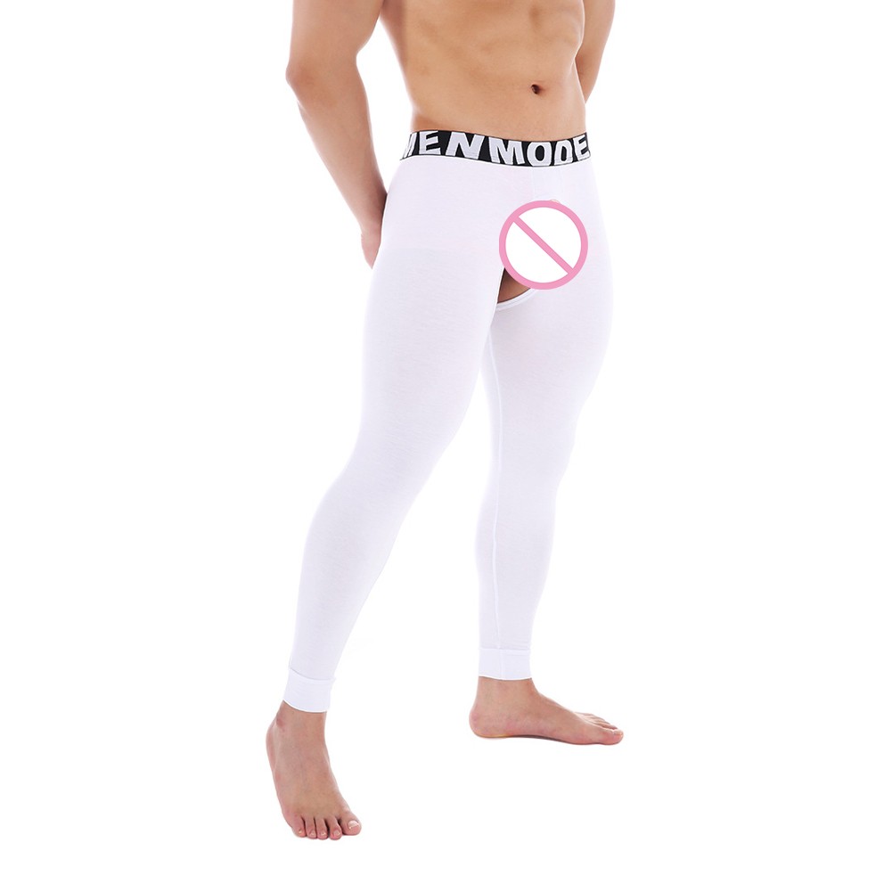 Cuddle Up in Style Men's Sexy Thermal Pajama Pants with Unique Features - Picture 20 of 32