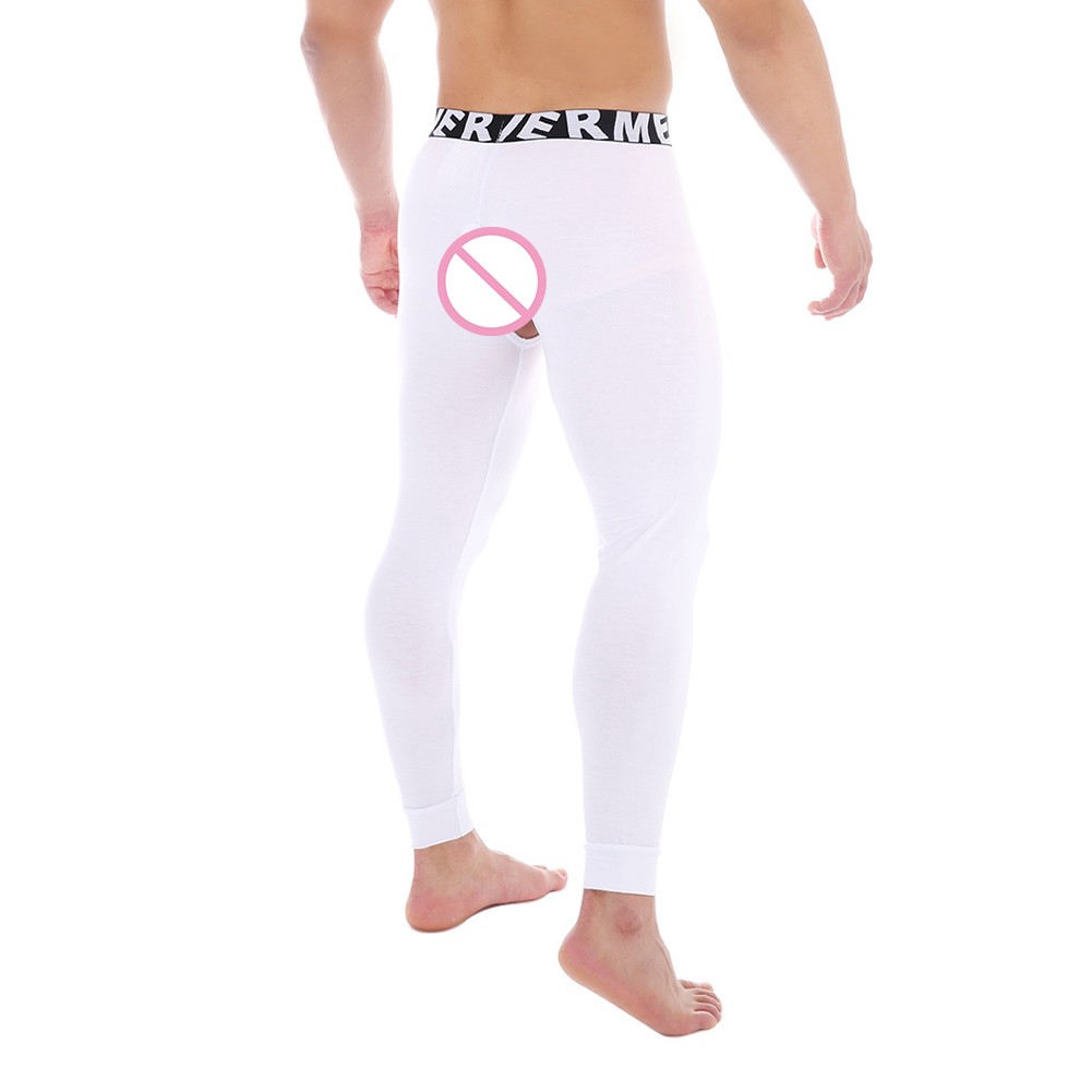 Cuddle Up in Style Men's Sexy Thermal Pajama Pants with Unique Features - Picture 21 of 32