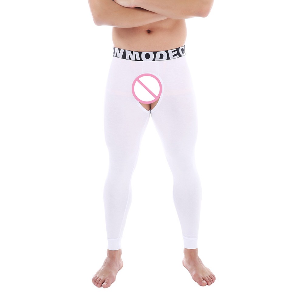 Cuddle Up in Style Men's Sexy Thermal Pajama Pants with Unique Features - Picture 19 of 32