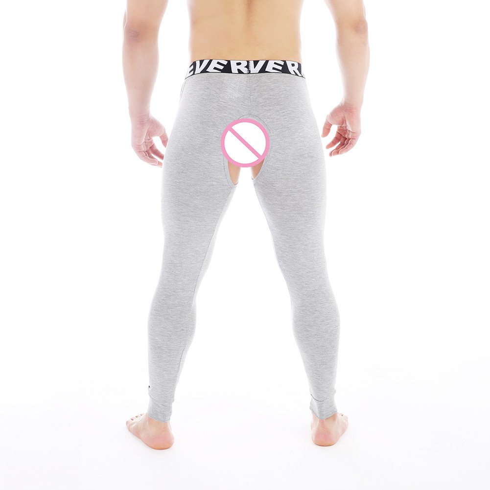 Cuddle Up in Style Men's Sexy Thermal Pajama Pants with Unique Features - Picture 25 of 32