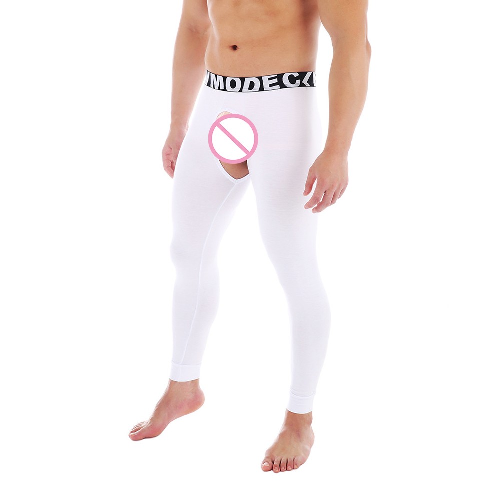 Cuddle Up in Style Men's Sexy Thermal Pajama Pants with Unique Features - Picture 22 of 32