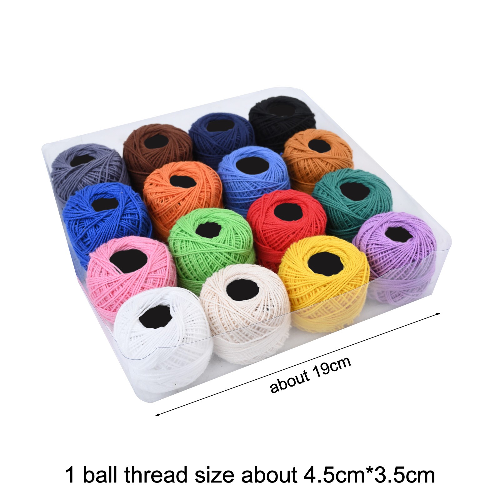 Assorted Color Cotton Embroidery Thread 16pcs DIY Sewing Braiding Thread - Picture 29 of 33