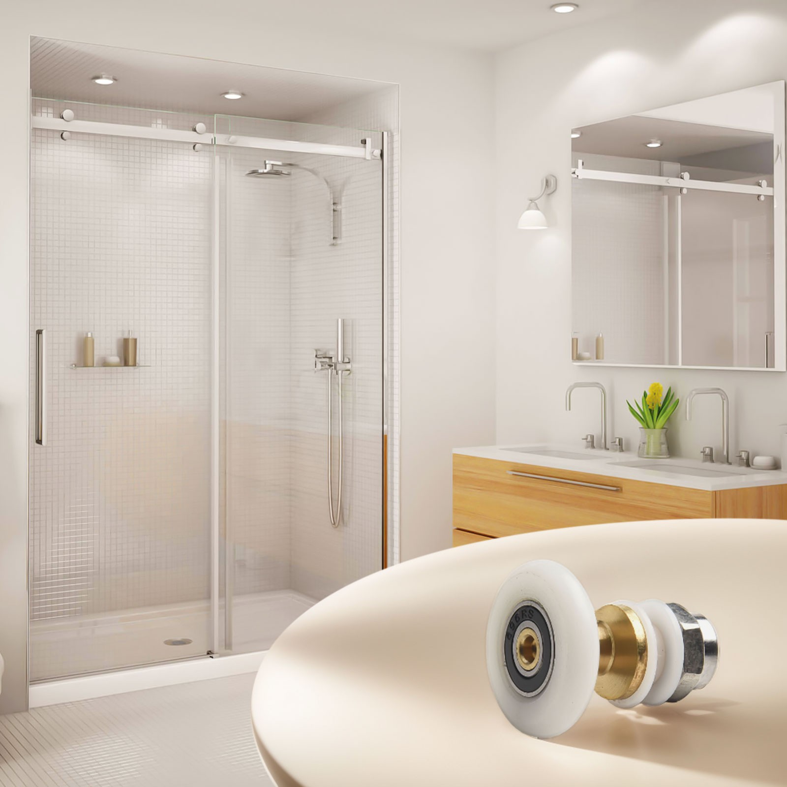 Easy Replacement for Shower Door Rollers Enhance and Extend Lifespan