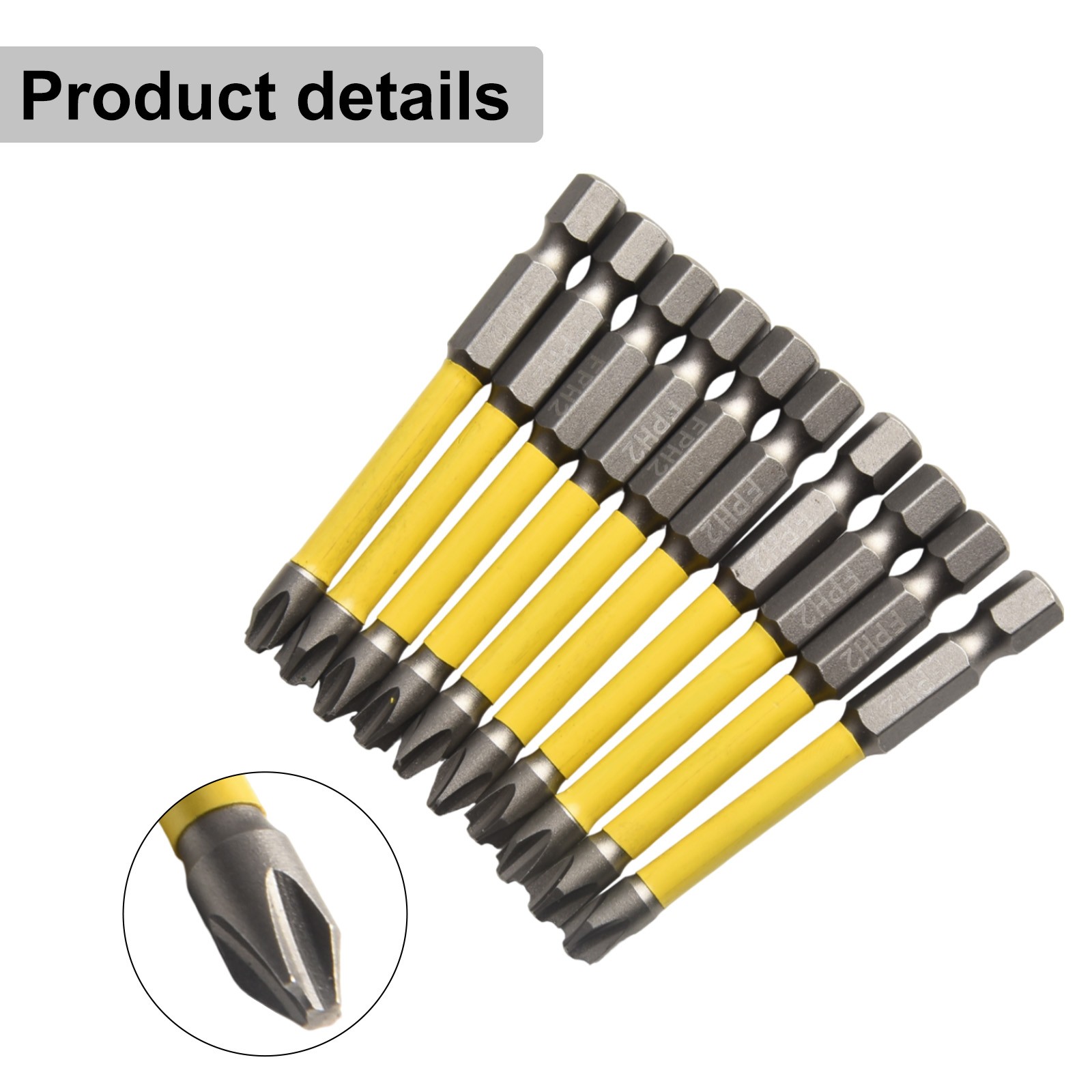 Screwdriver Bits Hand Tools Home Magnetic Screwdriver Bit Yellow/Silver