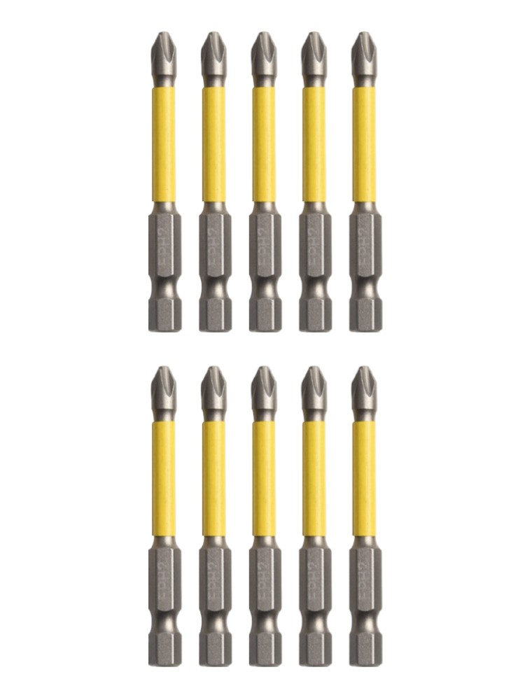Screwdriver Bits Hand Tools Home Magnetic Screwdriver Bit Yellow/Silver