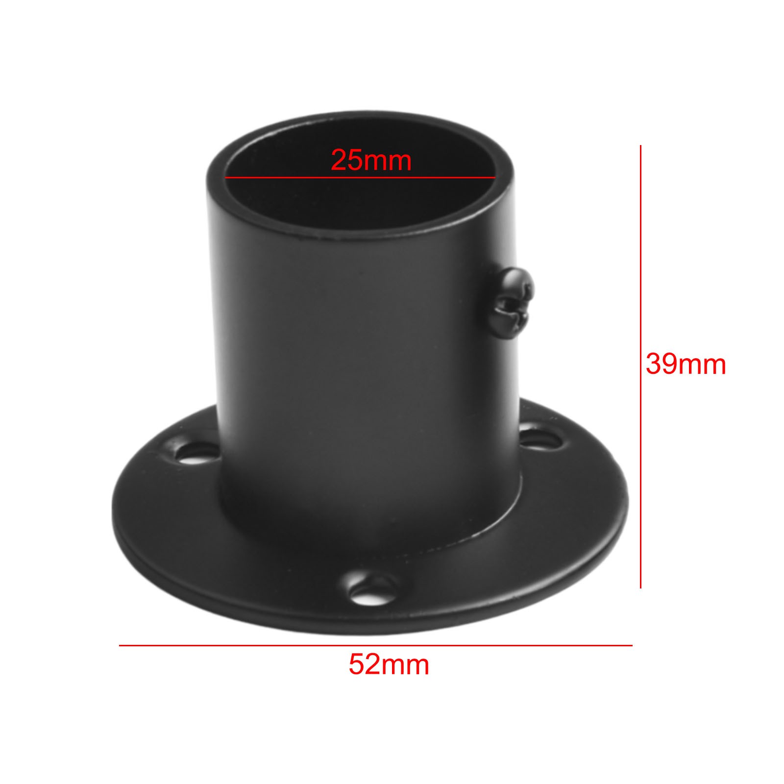 Rail Supports Stainless Steel 19-32mm 2pc Anti-rust Black Bracket Steel - Picture 50 of 57