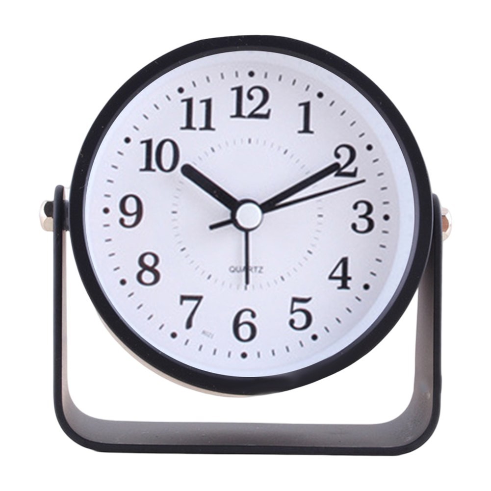 Silent Sweep Second Hand on this Compact 9CM Metal Desktop Alarm Clock