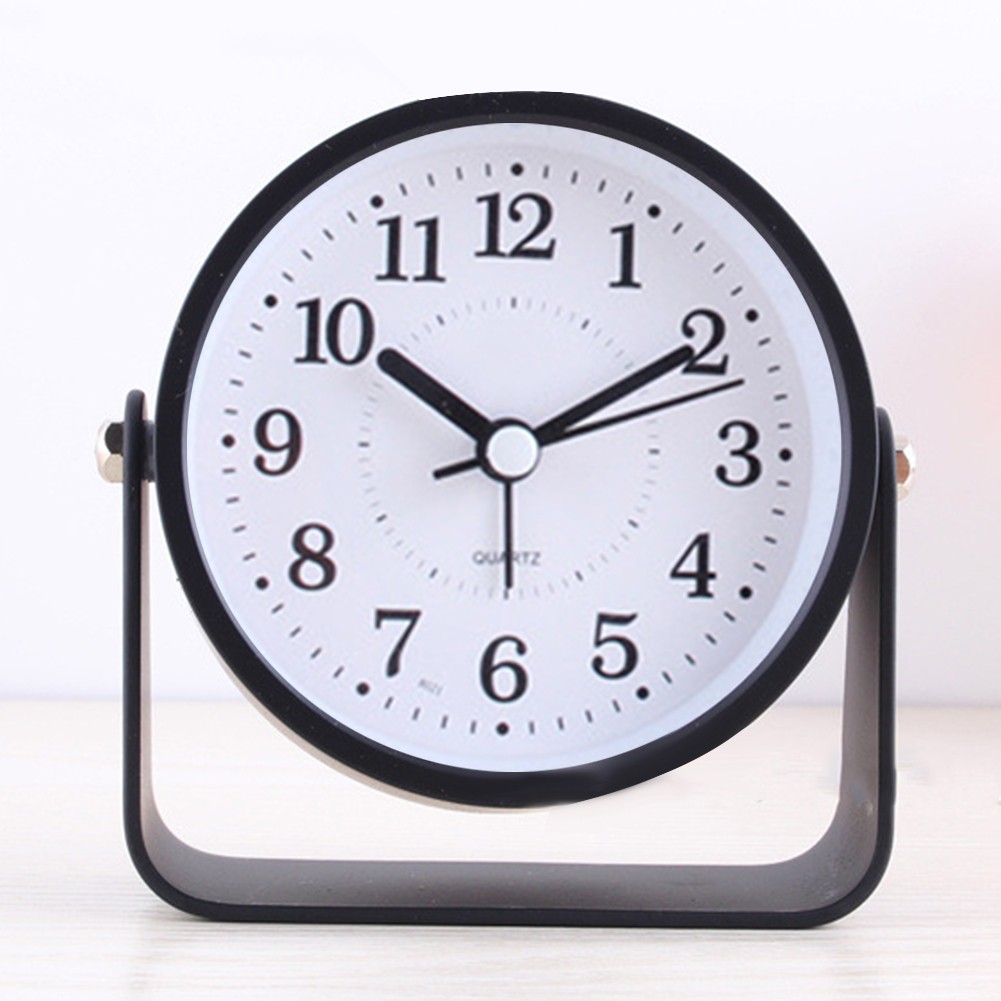 Silent Sweep Second Hand on this Compact 9CM Metal Desktop Alarm Clock