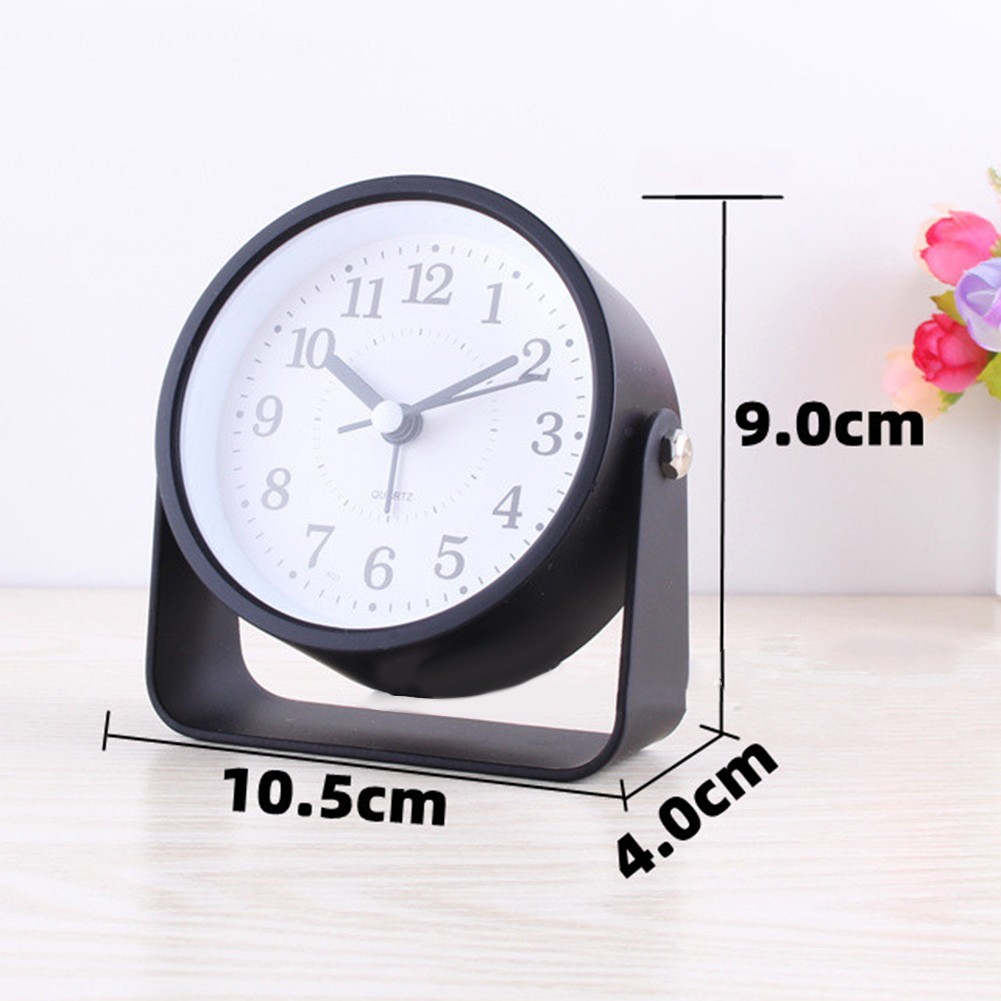 Silent Sweep Second Hand on this Compact 9CM Metal Desktop Alarm Clock