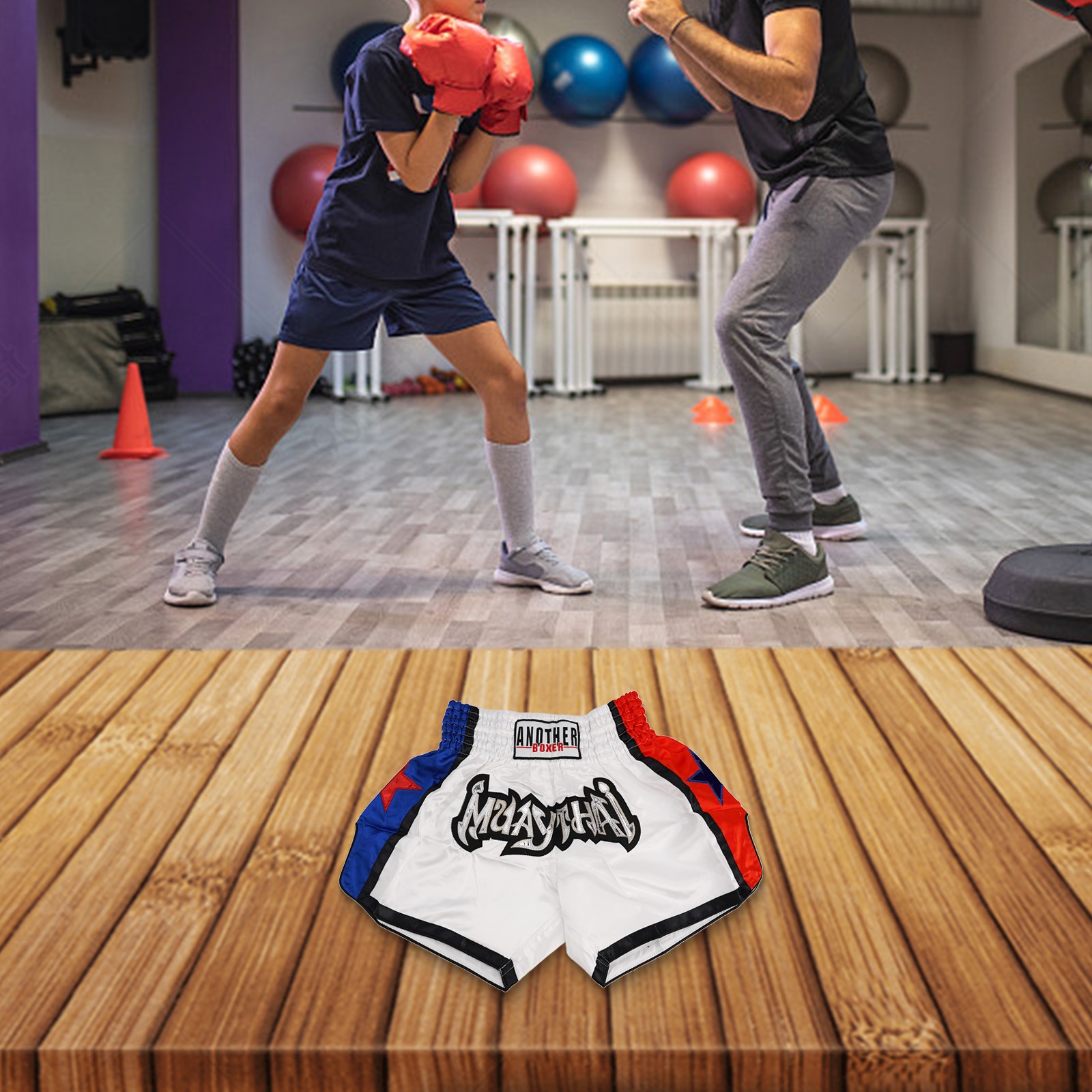 Cómodos Pantalones Cortos de Fitness Unisex para Boxeo y Entrenamiento de Artes Marciales - Imagen 19 de 36