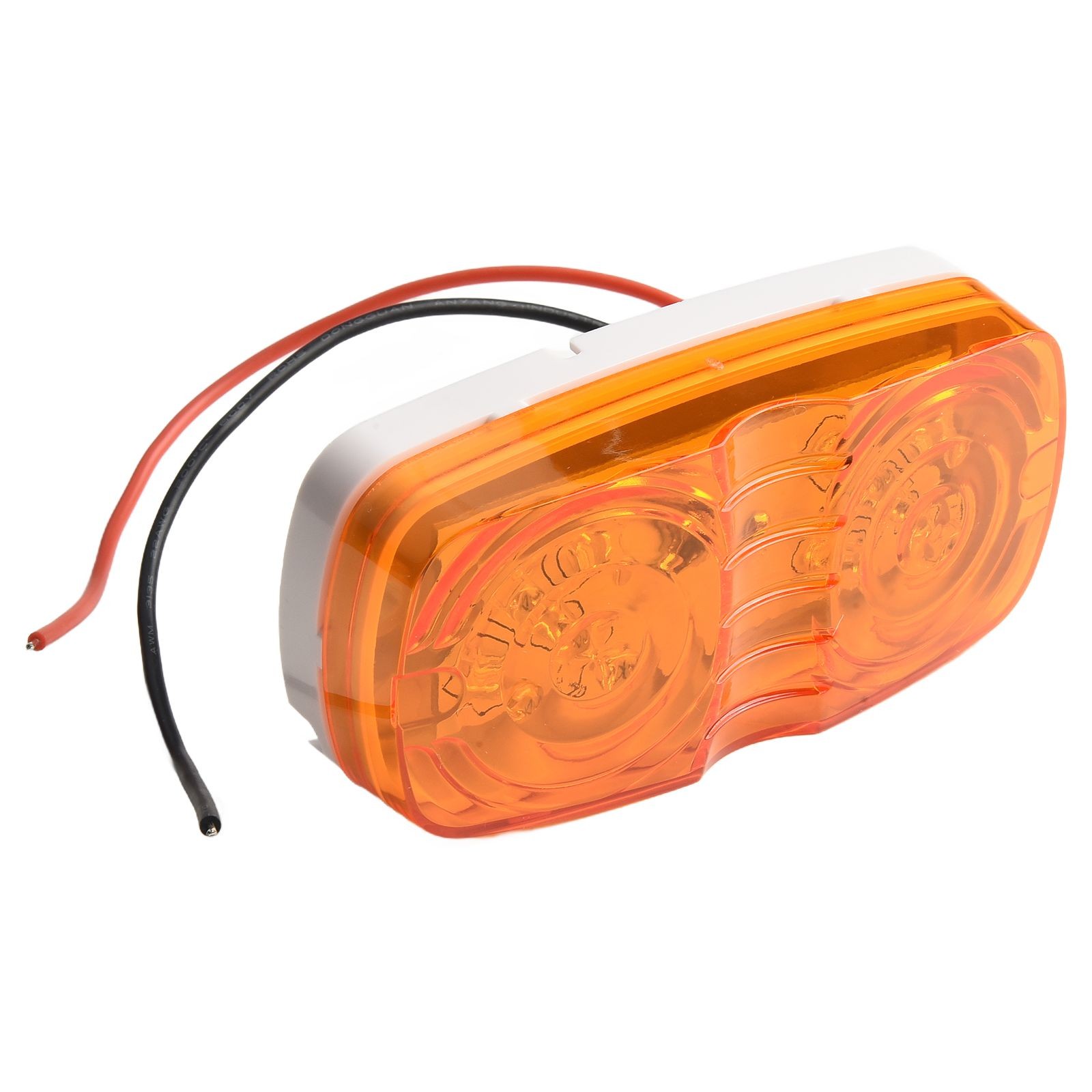 Compact 12V 24V Amber Front Rear Side Marker Light for Trucks and Vans LED Lamp - Picture 18 of 27
