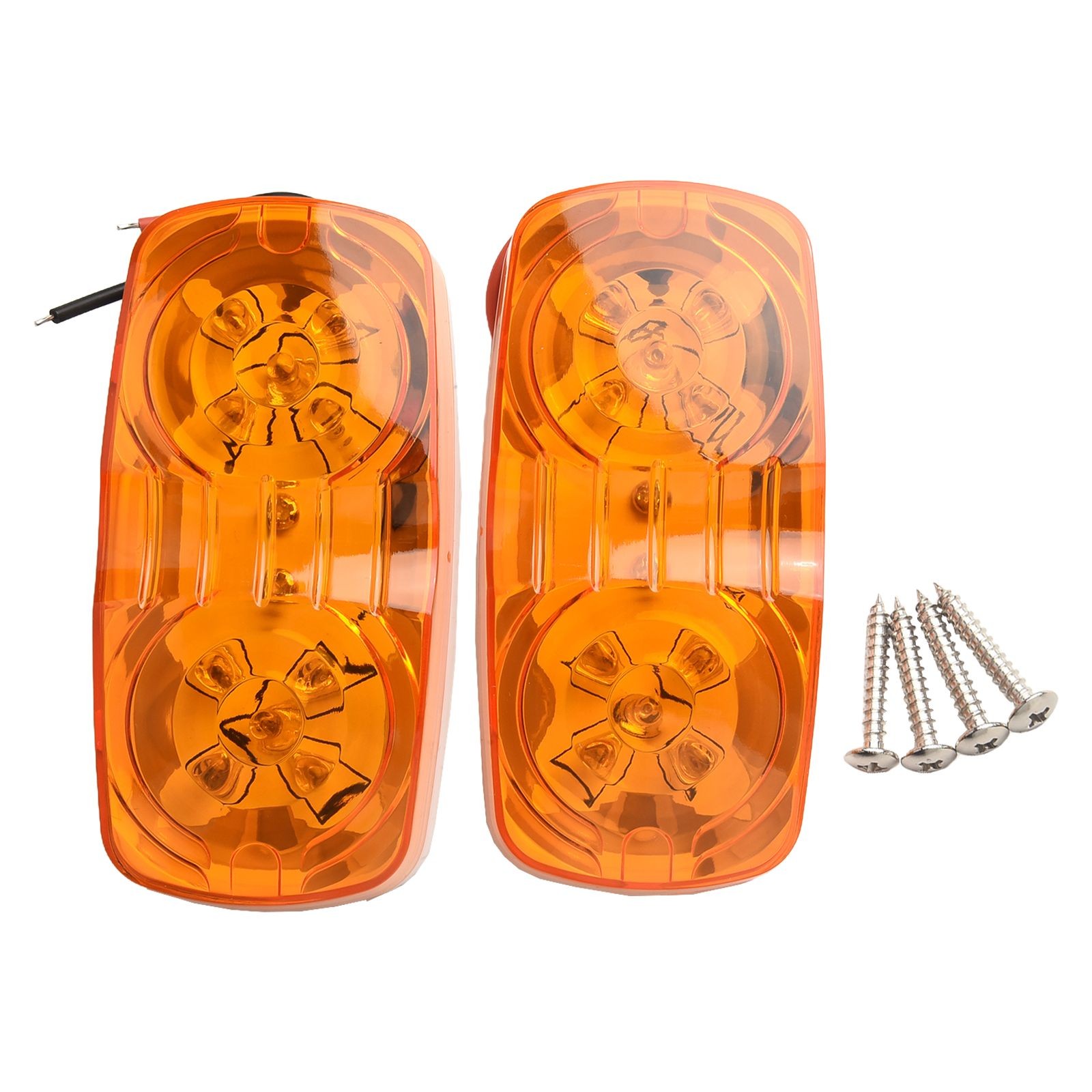 Brand New Side Marker Light Accessories RO Type Double Round Edge Lamp - Picture 20 of 27