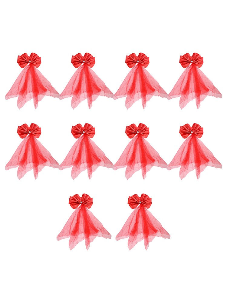 Stuhlrücken Party ventes exceptionnelles Stuhlabdeckbänder Zusammengesetzter Stoff 10 PCs Bogen
