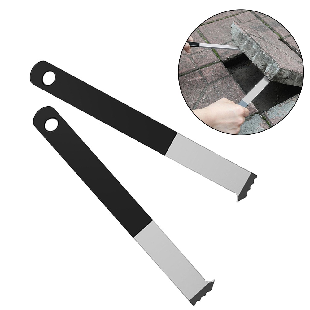 Lot de 6 outils d'extraction de pavés en acier inoxydable avec sac à outils multifonction pour jardin, pelouse, cour, patio, pavé, bloc de brique Lot de 6 outils d'extraction de pavés en acier inoxydable avec sac à outils multifonction pour jardin, pelouse, cour, patio, pavé, bloc de brique
