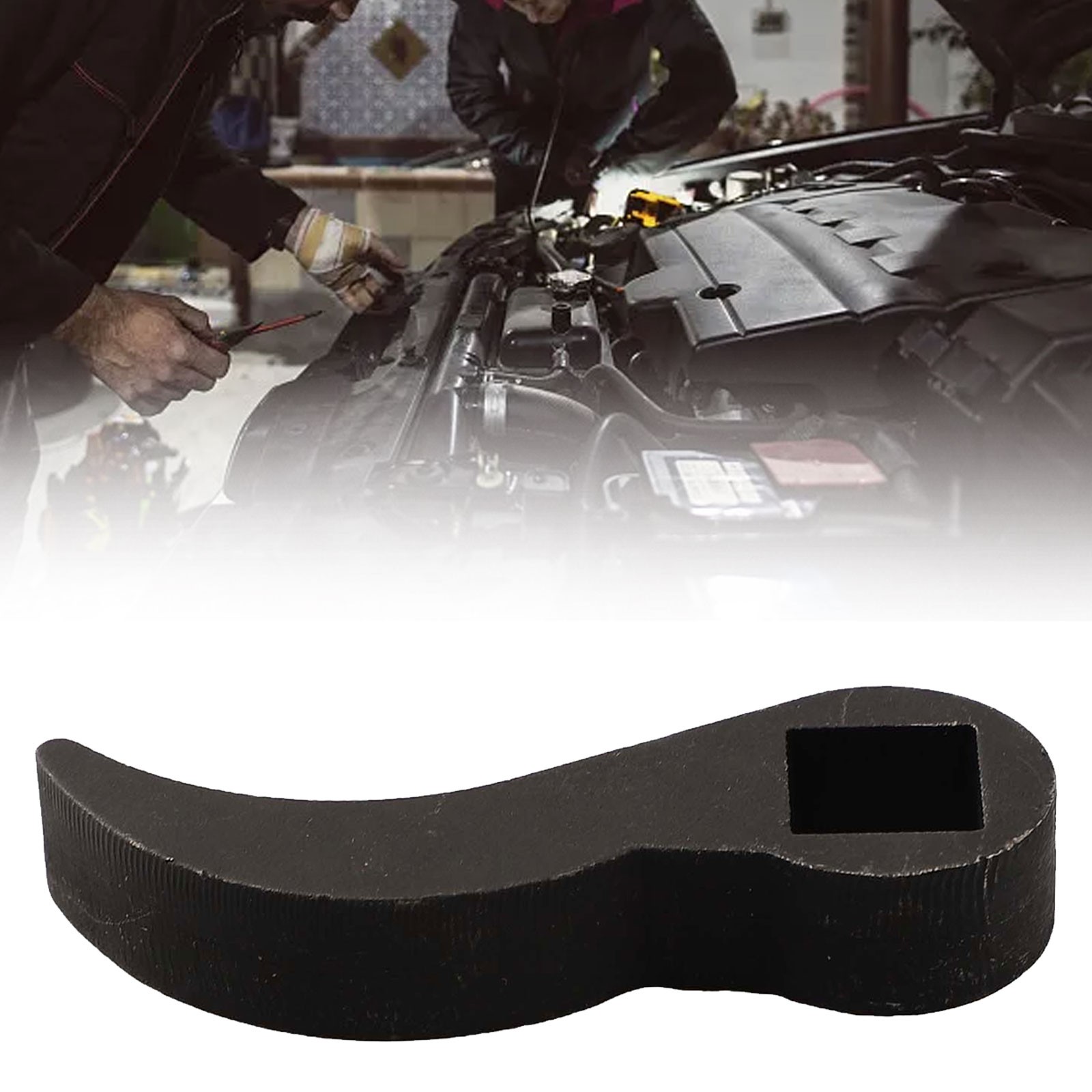 2-Piece Crowbar Adapter Head Set – Heavy-Duty Pry Bar Fits 1/2” Ratchet & Wrench For Tight Spaces