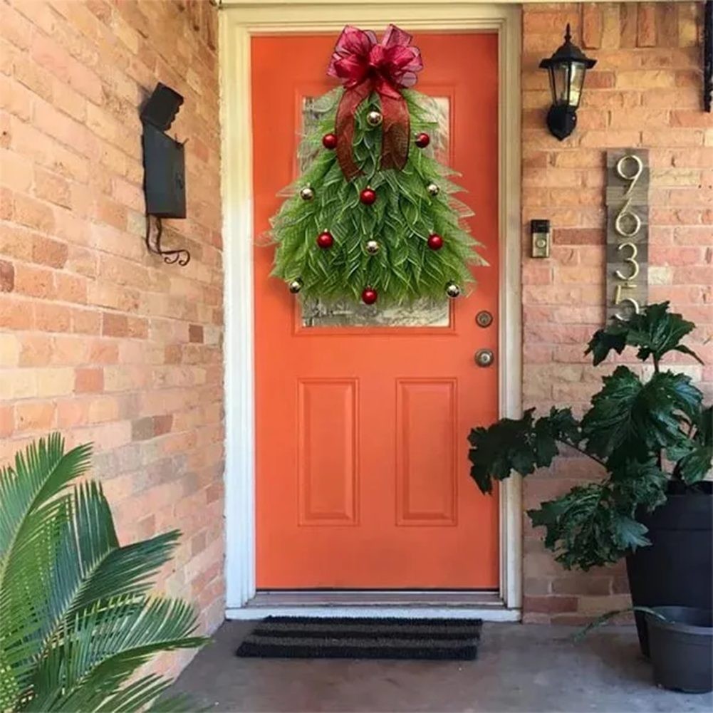 Couronne darc rouge à vente en gros carreaux unique pour décoration de porte de vacances et utilisation de jardin