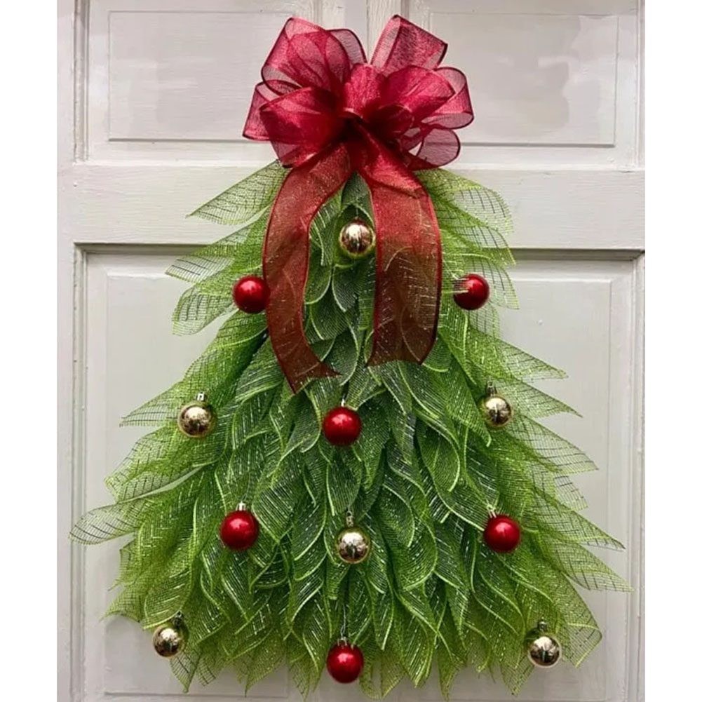 Couronne darc rouge à vente en gros carreaux unique pour décoration de porte de vacances et utilisation de jardin