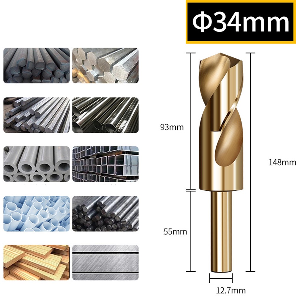 Quick Drilling Cobalt Drill Bit 21mm to 35mm for Hand and Bench Drills - Picture 77 of 78