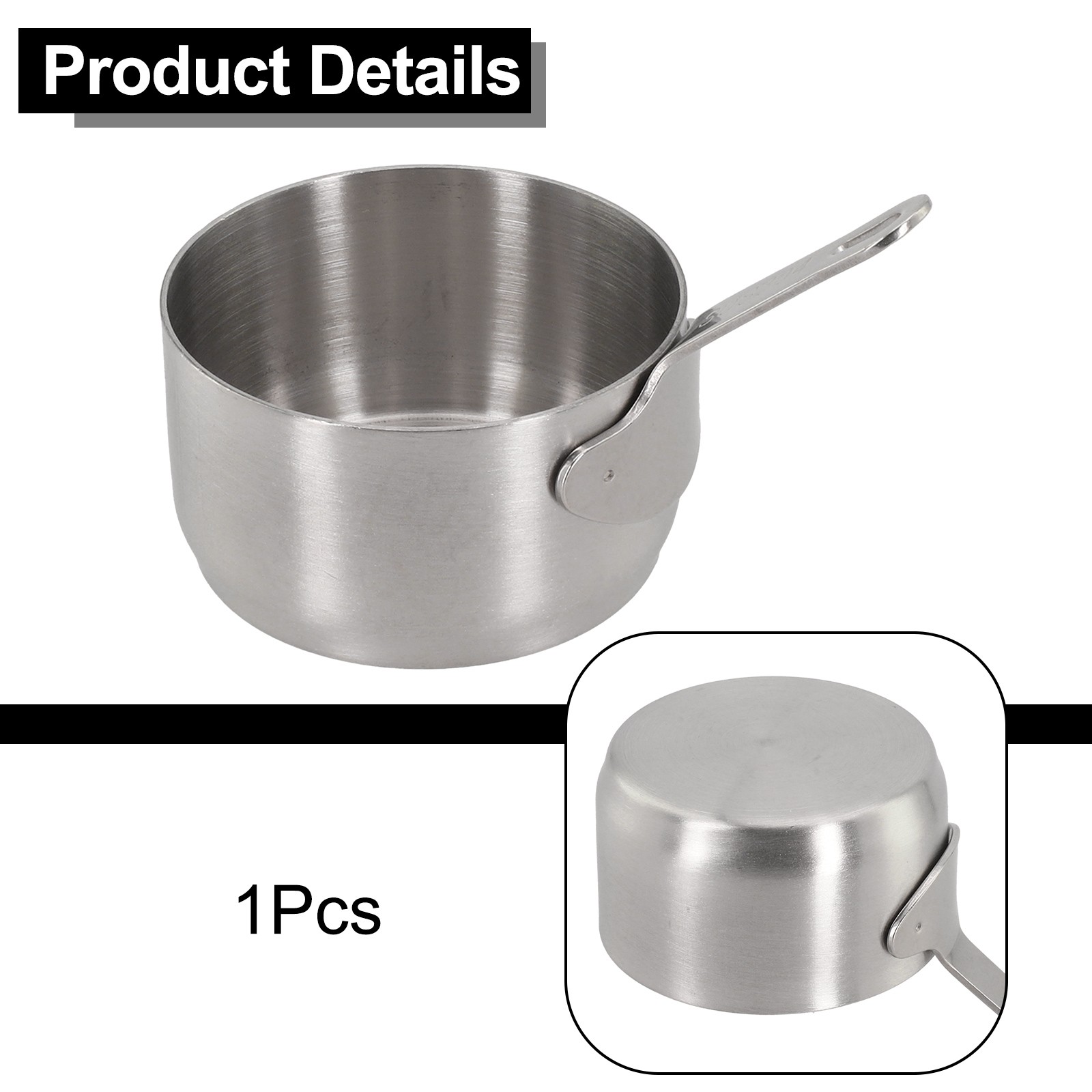 Mini Saucepan Copper Gravy Pot With Handle Small Cooking Pan 60ml/80ml/100ml