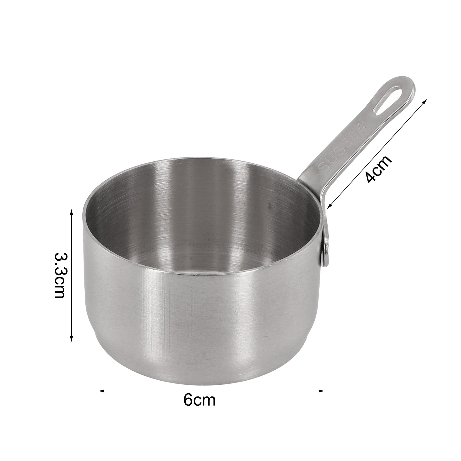 Mini Saucepan Copper Gravy Pot With Handle Small Cooking Pan 60ml/80ml/100ml