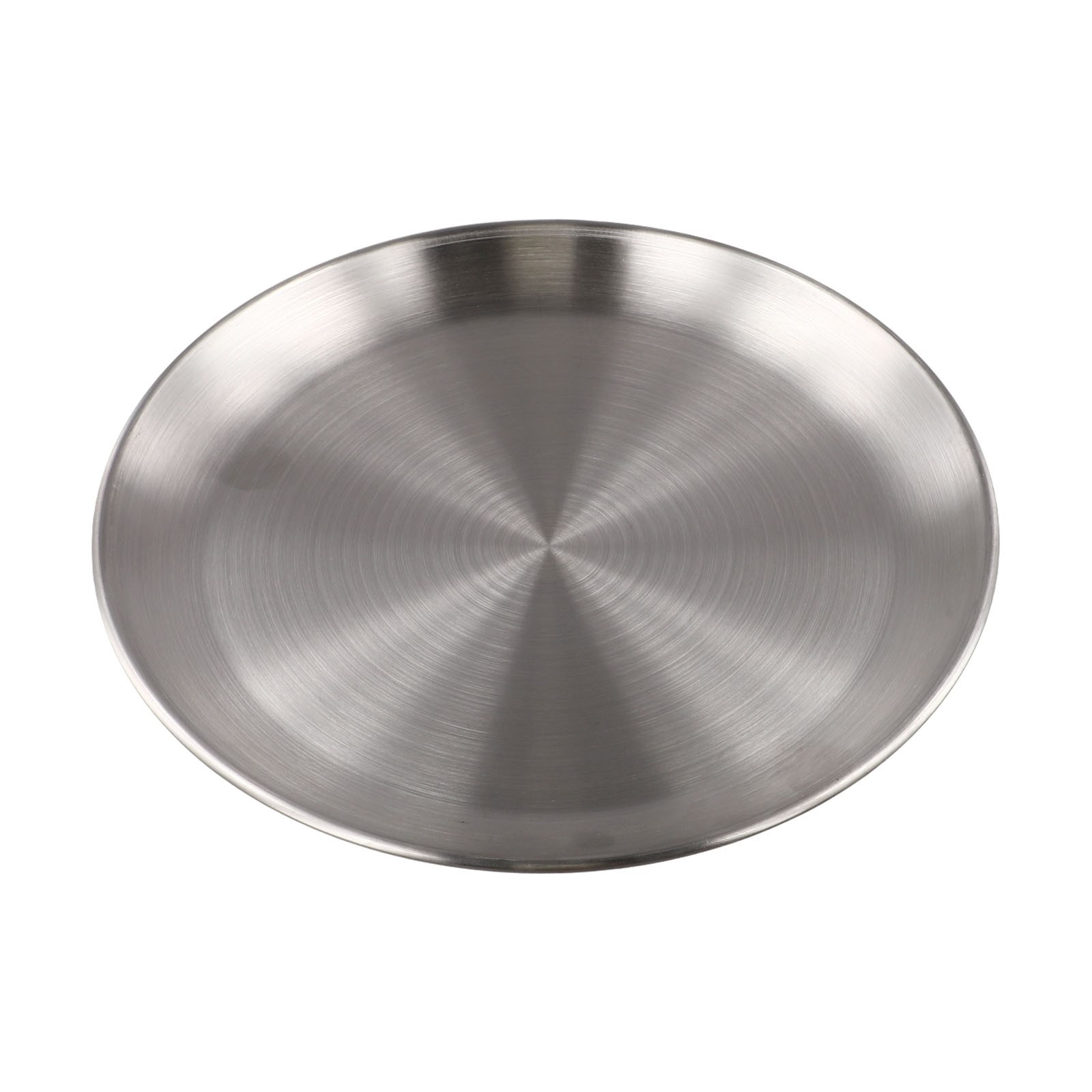 Plate Stainless Steel 14/17/20/23/26cm Accessories Breakfast Dining Dinner - Picture 43 of 57